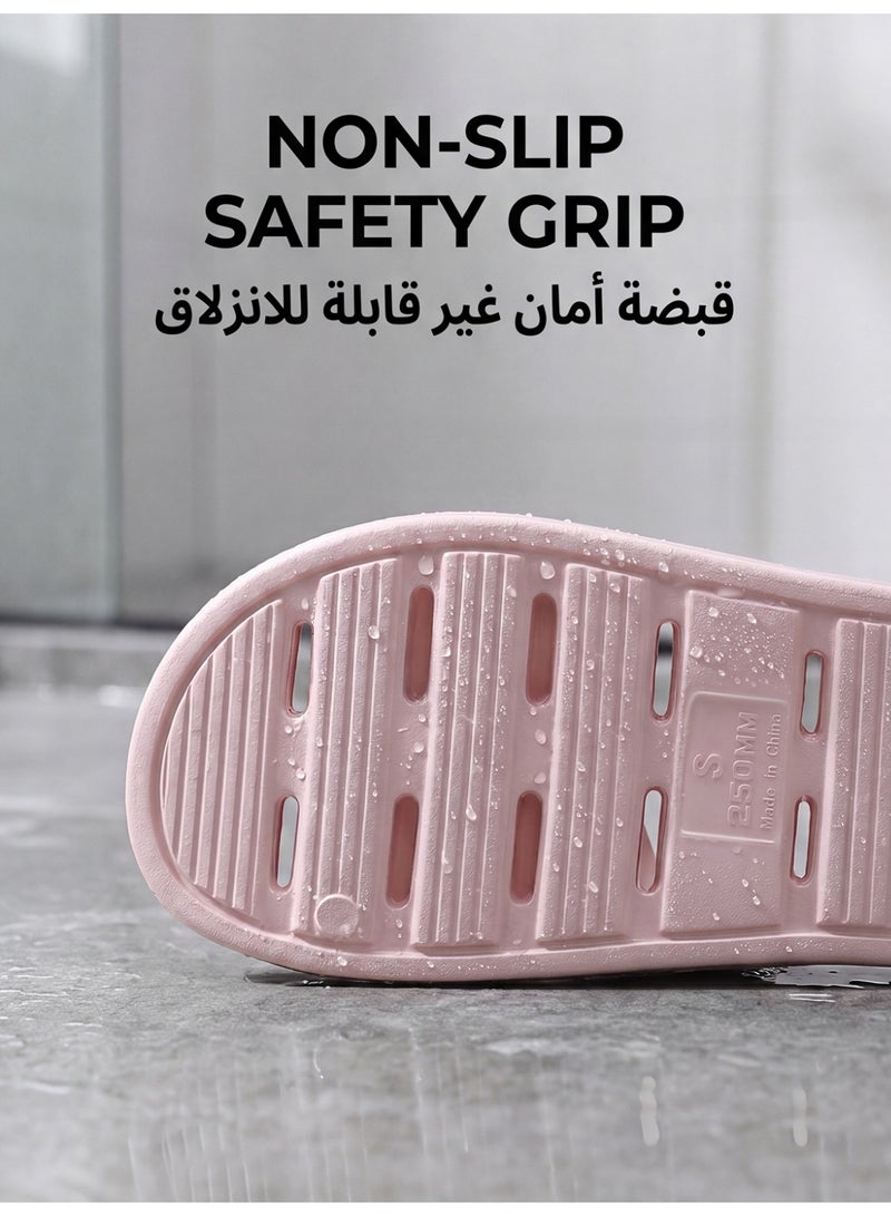 GUOLUOFEI Bathroom Quick Dry Anti-slip Lightweight Slippers for Men and Women Slides - Image 2
