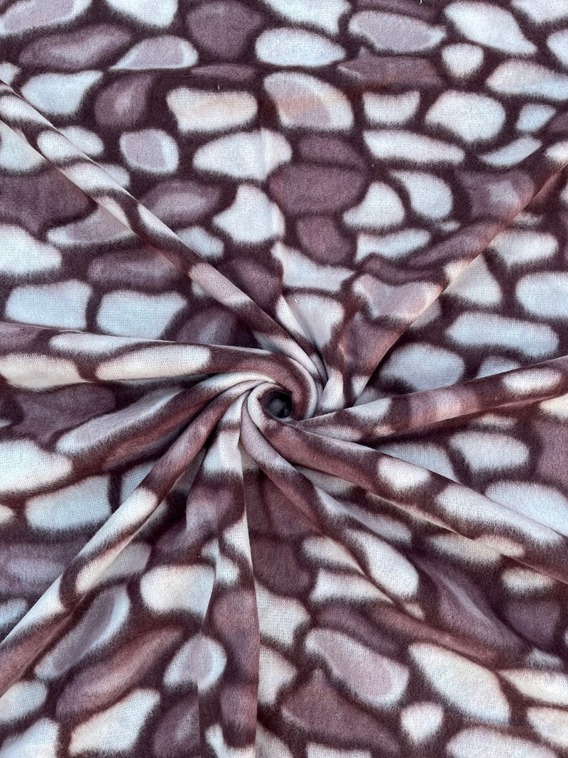 Morado Double Bed Woolen Fabric 210 Tc Geometric Quilt Cover/Duvet Cover/Rajai Cover/Blanket Cover for Winters (90X100 Inches, Brown) - Zipper - Image 2