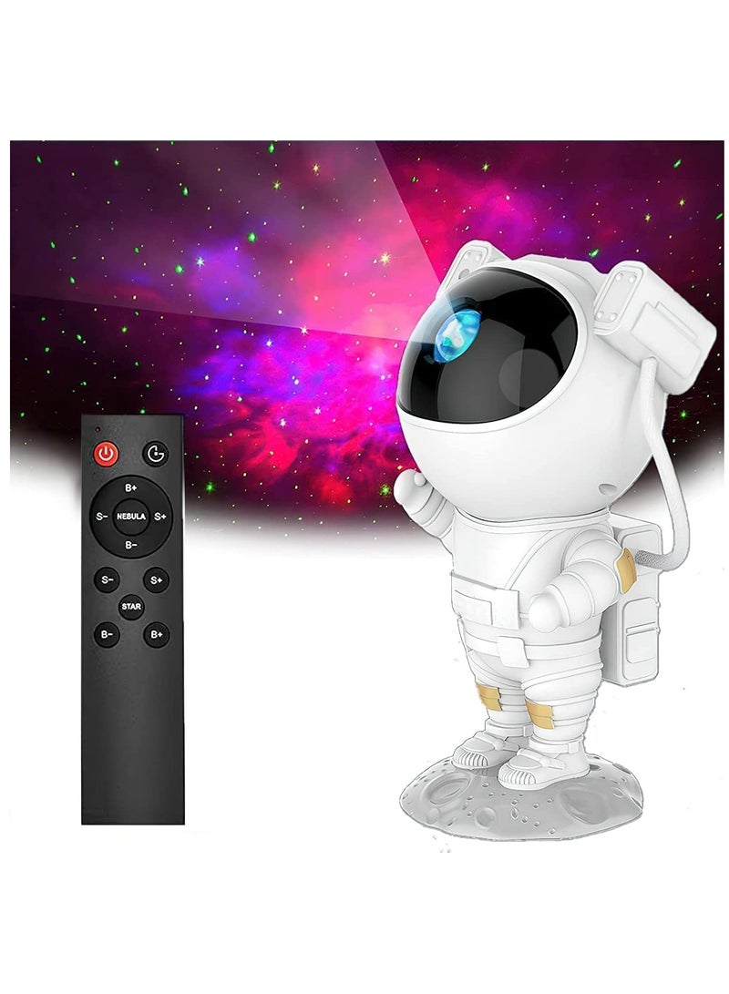 INFLUX Astronaut Light Projector for Kids - Galaxy Nebula Projector with LED Ceiling Light for Bedroom, Starry Nebula Ceiling LED Lamp with Timer and Remote- Perfect Night Light and Gift for Kids