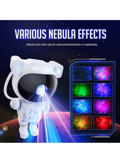 INFLUX Astronaut Light Projector for Kids - Galaxy Nebula Projector with LED Ceiling Light for Bedroom, Starry Nebula Ceiling LED Lamp with Timer and Remote- Perfect Night Light and Gift for Kids