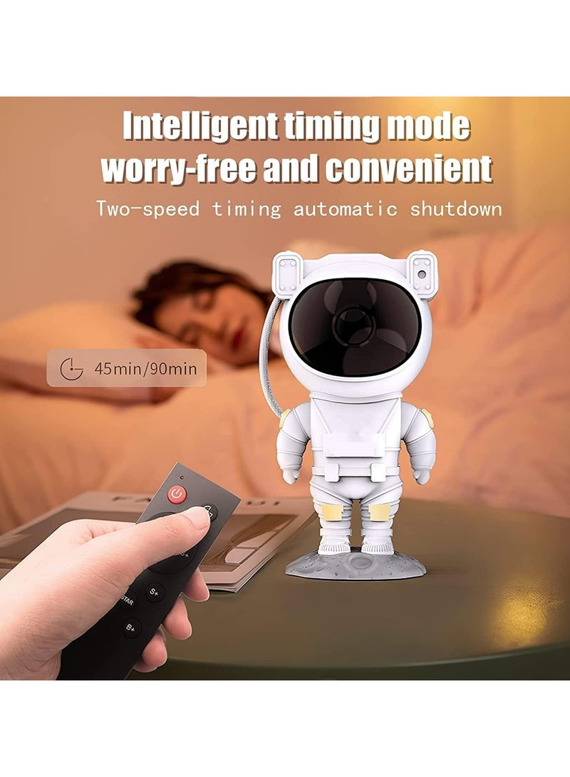 INFLUX Astronaut Light Projector for Kids - Galaxy Nebula Projector with LED Ceiling Light for Bedroom, Starry Nebula Ceiling LED Lamp with Timer and Remote- Perfect Night Light and Gift for Kids