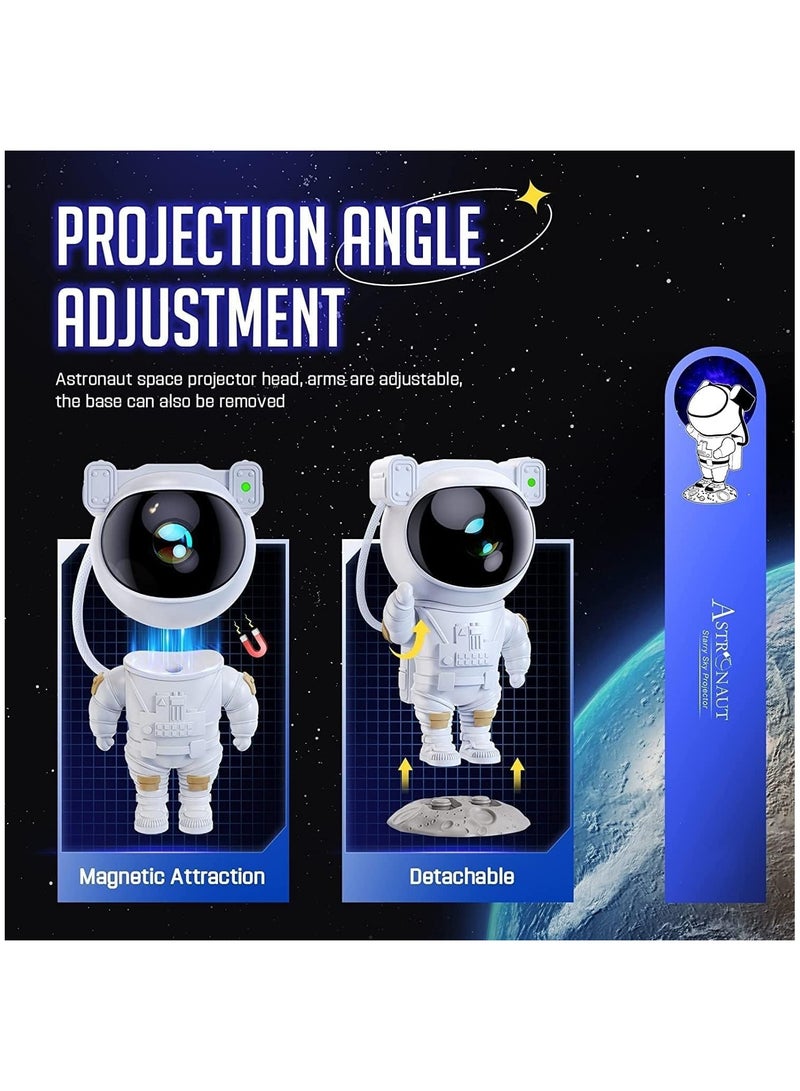 INFLUX Astronaut Light Projector for Kids - Galaxy Nebula Projector with LED Ceiling Light for Bedroom, Starry Nebula Ceiling LED Lamp with Timer and Remote- Perfect Night Light and Gift for Kids