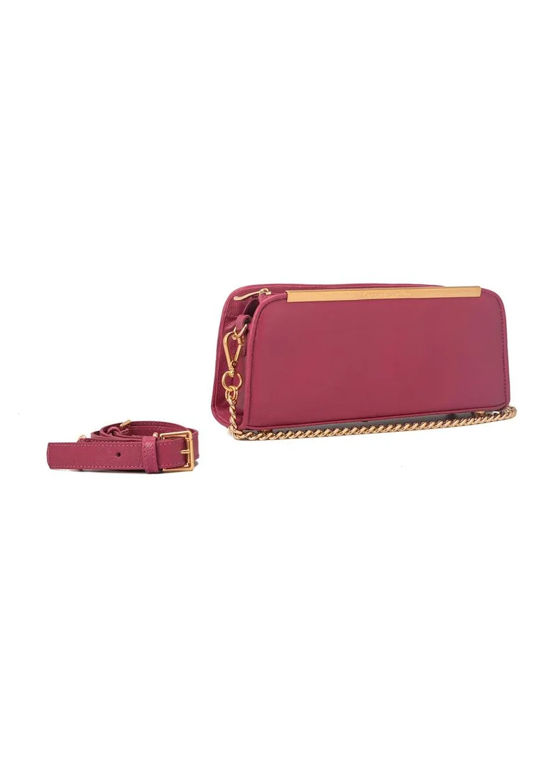 Carmen Steffens Fuchsia Pink Baguette Bag