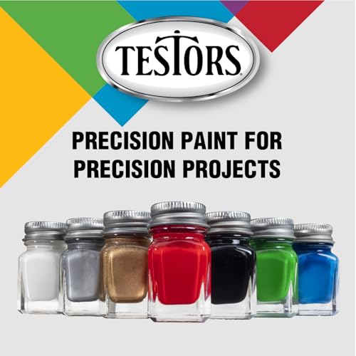 Testors 1149TT Enamel Paint, 0.25 Oz, Flat Black - Image 4