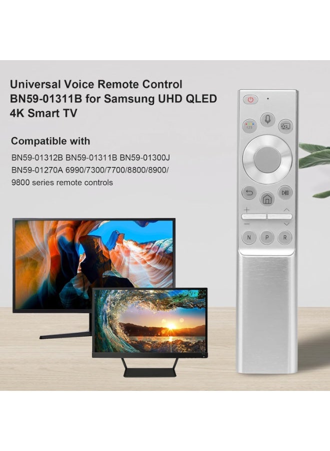 تي في جديد جهاز التحكم عن بعد للتلفزيون الصوتي Samsung 4K QLED لـ QE65Q64TAUXXC QE65Q64TA QE65Q64T QE50Q65TAU - Image 2