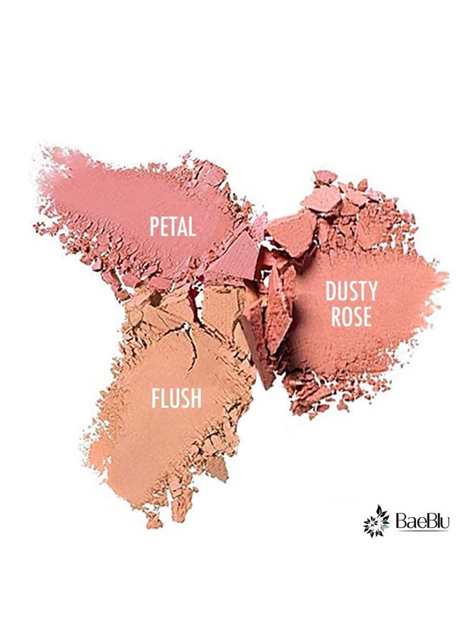 BaeBlu Organic Blush 100% Natural Pressed Mineral Powder, Made in the USA, Flush - Image 3