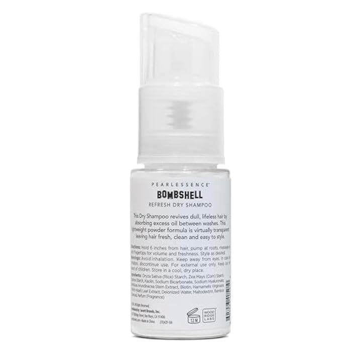 Pearlessence Bombshell Refresh Dry Shampoo Powder | Tropical Mango | Lightweight Formula, Absorbs Oil, Adds Volume & Freshness Between Washes (2.1 Oz) - Image 2