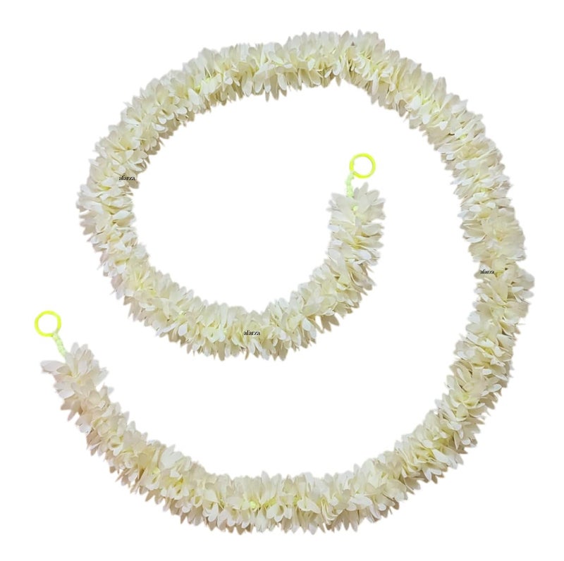 afarza Garland Toran for Door Hanging Entrance Decoration Bandarwal Handmade Festival Wedding Backdrop Haldi Mehndi Home Decor 4 Pieces (White) - Image 2