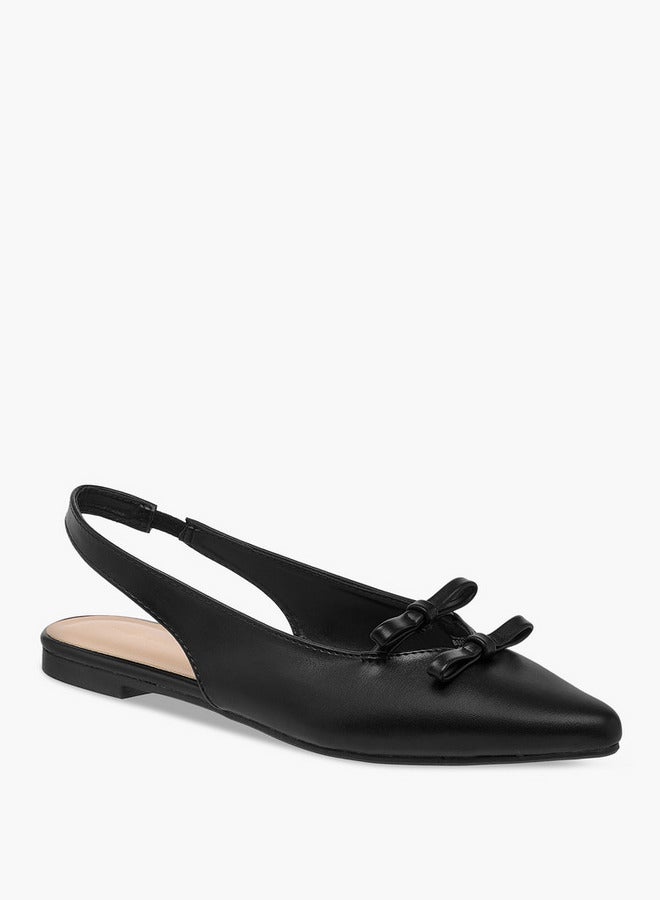 Flora Bella By Shoexpress Women Bow Detail Slingback Shoes  - Image 2