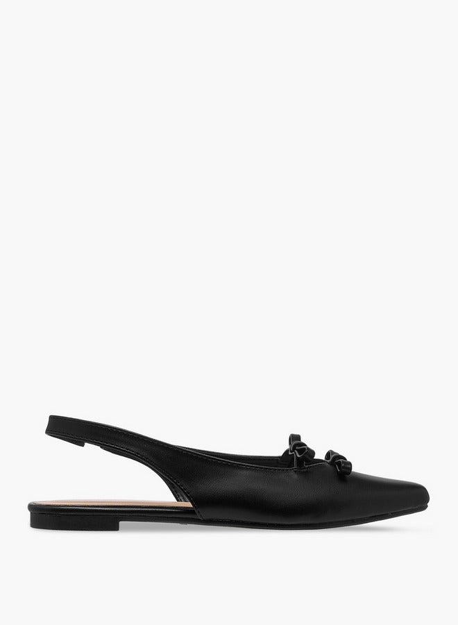 Flora Bella By Shoexpress Women Bow Detail Slingback Shoes  - Image 3