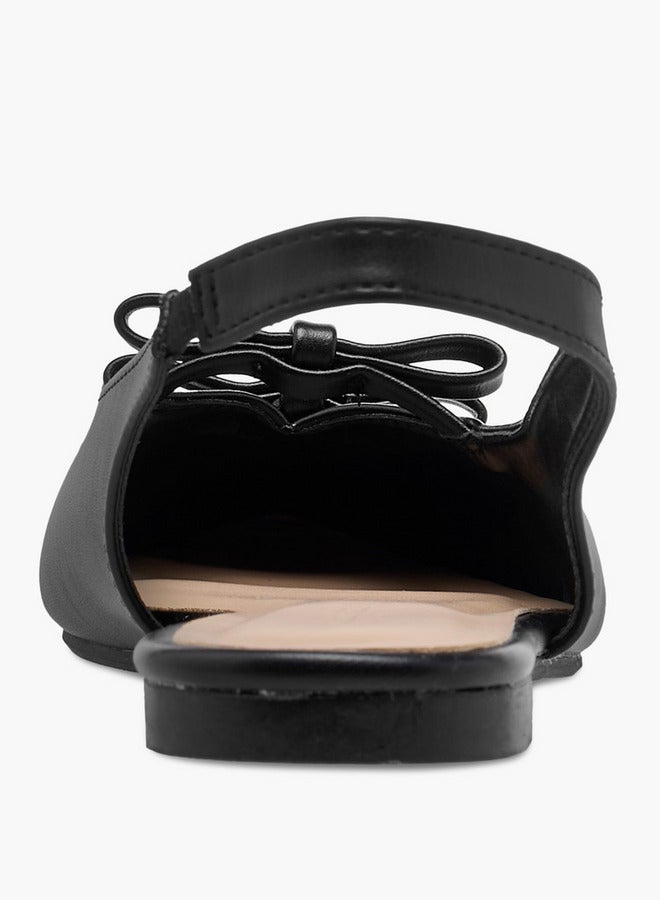 Flora Bella By Shoexpress Women Bow Detail Slingback Shoes  - Image 5
