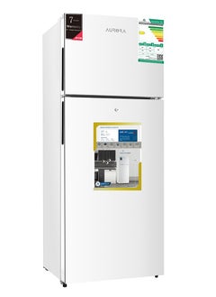 AURORA 396L Double Door Refrigerator, 295L Fridge, 101L Freezer, Electronic Control, Automatic Defrost, Energy Efficiency SASO D Class, 42dB Noise Level, 2 Adjustable Glass Shelves, 4 Transparent Door Balconies, Inner Light, Lock & Key | Silver Color | Model No: AR-580RNK  - Image 3