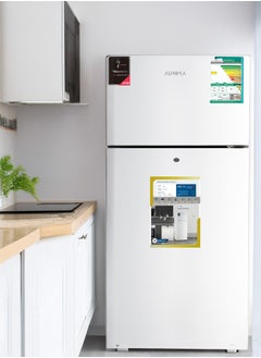 AURORA 396L Double Door Refrigerator, 295L Fridge, 101L Freezer, Electronic Control, Automatic Defrost, Energy Efficiency SASO D Class, 42dB Noise Level, 2 Adjustable Glass Shelves, 4 Transparent Door Balconies, Inner Light, Lock & Key | Silver Color | Model No: AR-580RNK  - Image 5