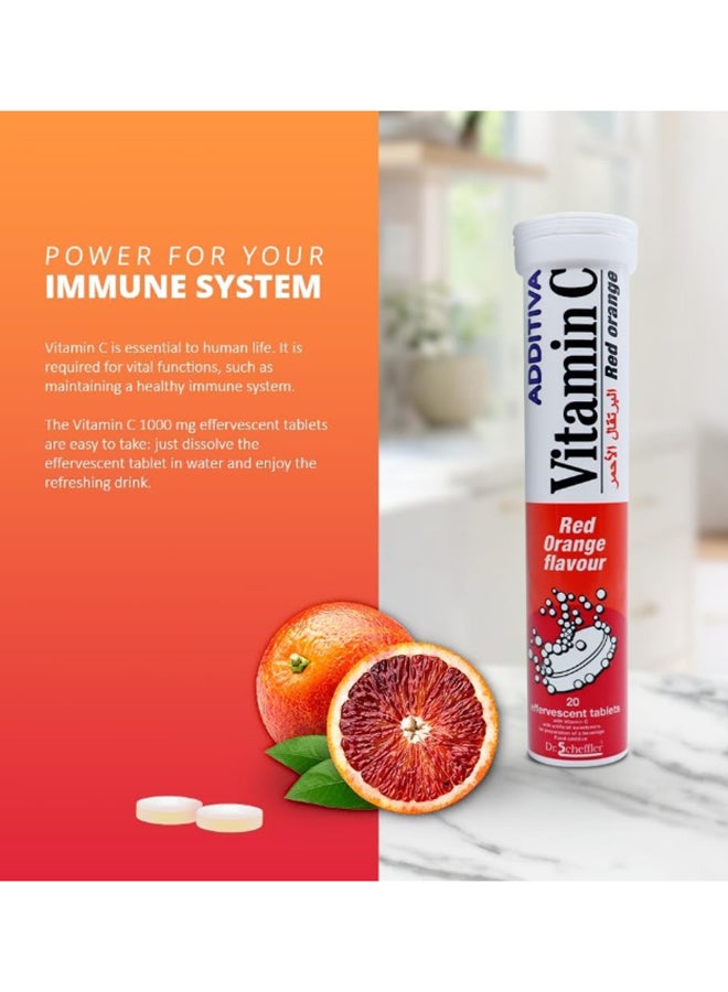 Additiva Vitamin C 1000 Mg Red Orange Effervescent Tablets - Image 3