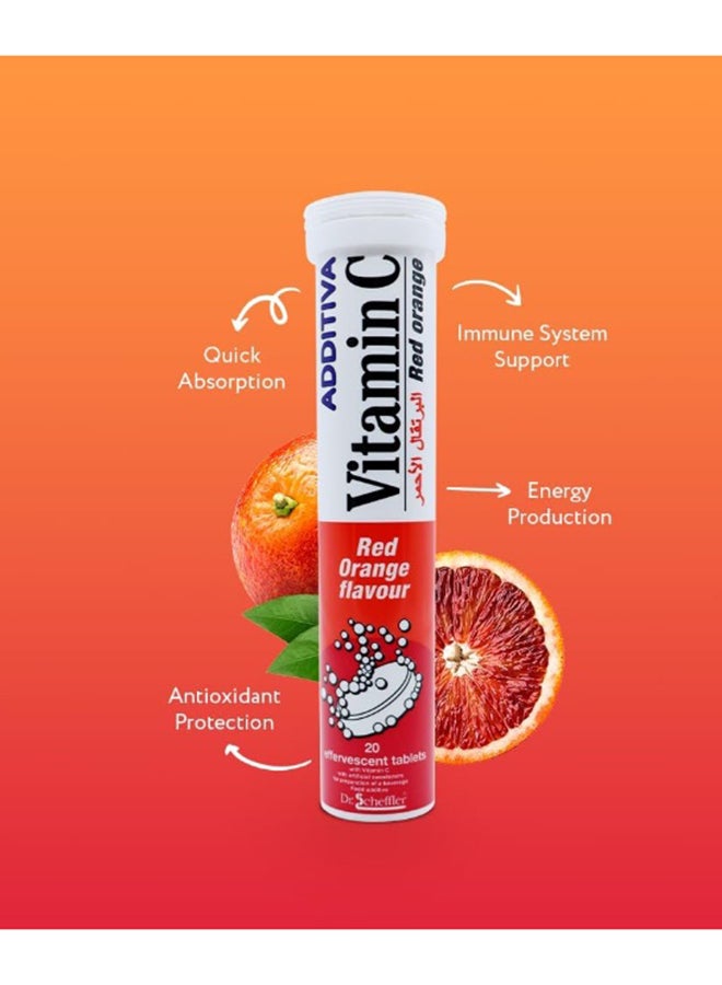 Additiva Vitamin C 1000 Mg Red Orange Effervescent Tablets - Image 4