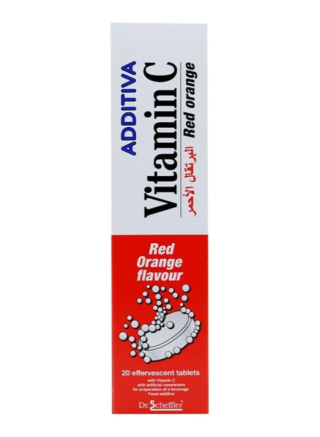 Additiva Vitamin C 1000 Mg Red Orange Effervescent Tablets - Image 2