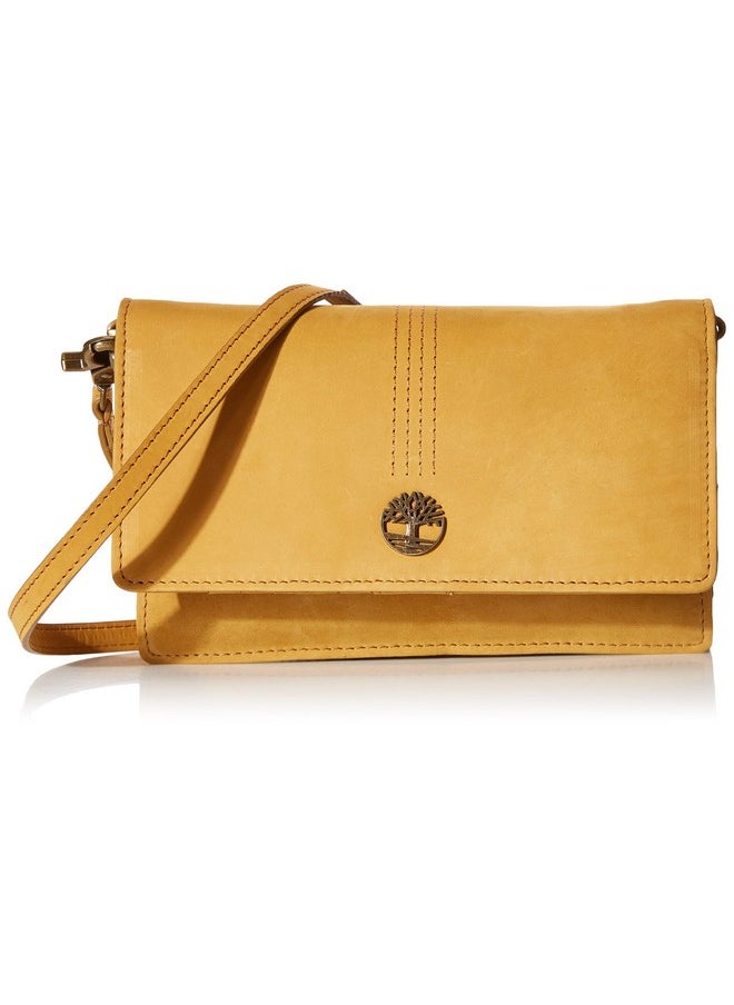 Timberland Womens Wallet Purse Rfid Leather Crossbody Bag Wheat (Nubuck) One Size Us  - Image 1