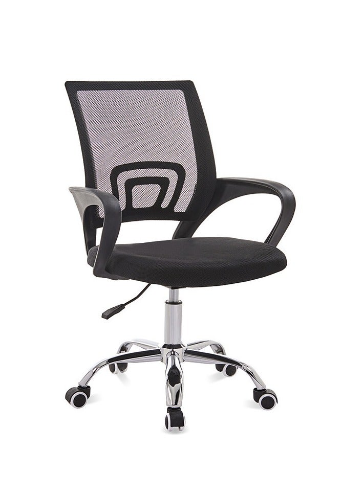 Tanwer Mesh Adjustable Office Chair with Metal Leg Black - Image 1