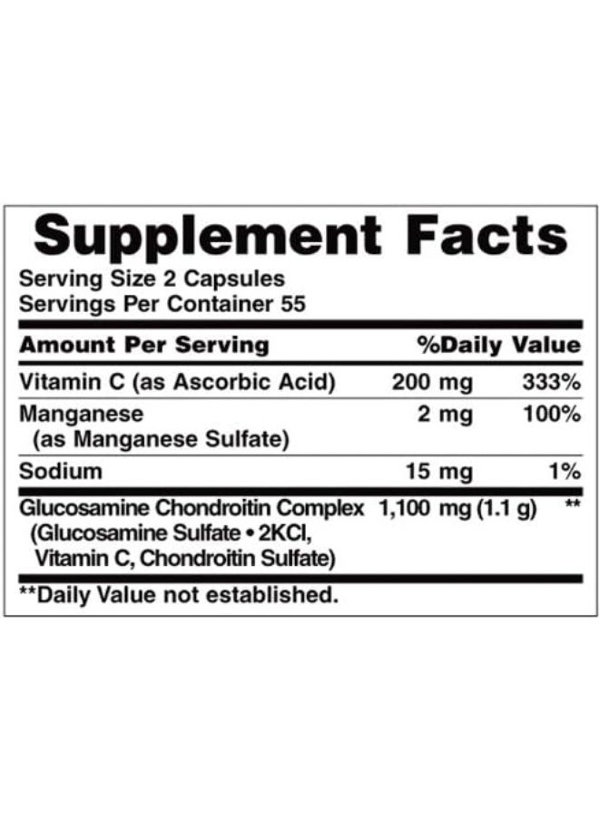 Glucosamine Chondroitin Complex 110 Count (Pack Of 2) - pzsku/Z7031BD47373FAF1BAEB3Z/45/_/1725282044/2f95778b-a7a2-4e51-b12a-6e963bbcfefa