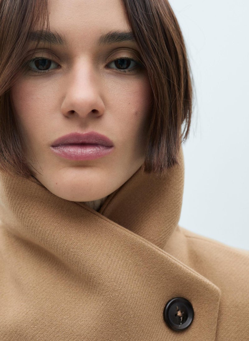 MANGO - Belted Manteco Wool Coat - Image 1