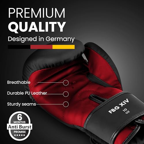 FIGHTR® Boxing Gloves - Maximum Protection & Stability | Boxing Gloves for Boxing, MMA, Muay Thai & Kickboxing | Sizes 8-16 oz - Image 3