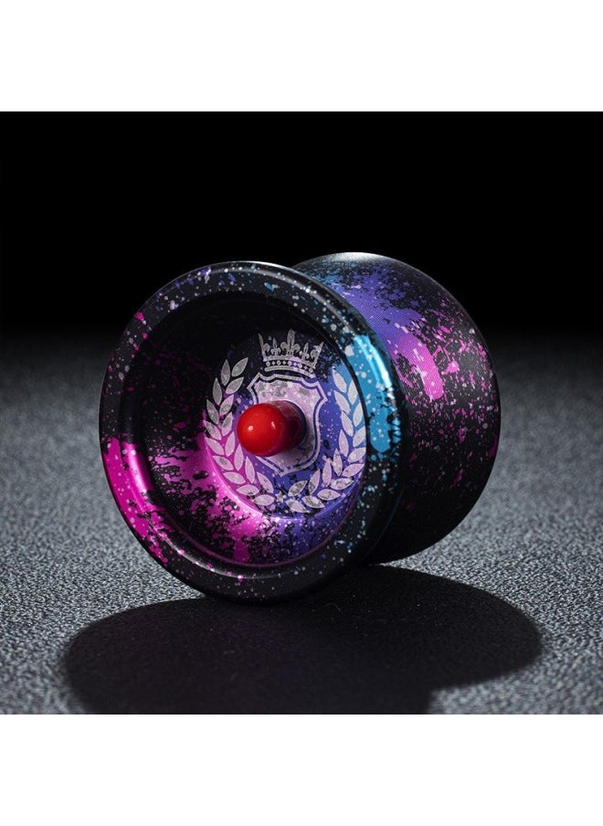 专业悠悠球比赛专用溜溜球雪花合金儿童新手高级yoyo球超长睡眠2a-颜色:皇冠黑粉蓝-规格:默认  - Image 1