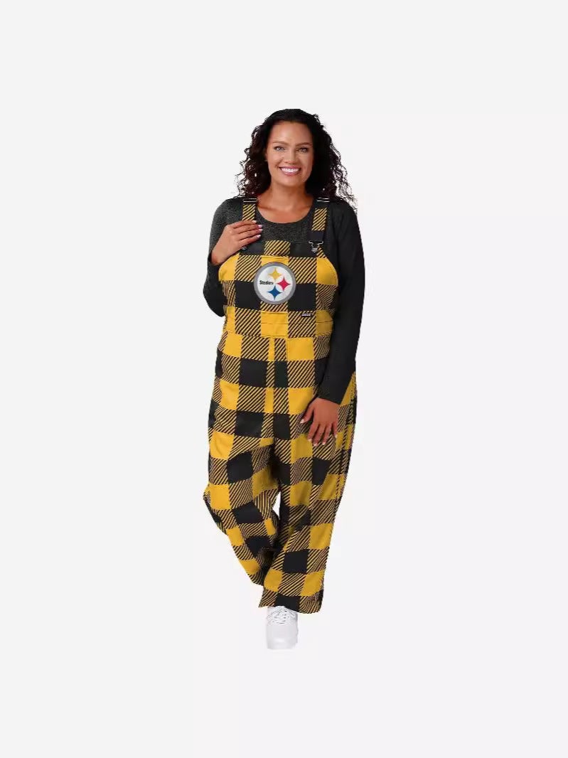 Supply Home Clothes Vest Color-Blocked Plaid Overalls 3D Printed Jumpsuit For Men And Women 220 - Image 3
