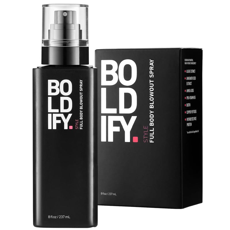 Boldify Full Body Volumizing Hair Spray - Mega-Volume - Blowout Heat Protection Spray with Thickening and Blow Dry Formula for Fine, Thin Hair - For Women & Men - Image 1