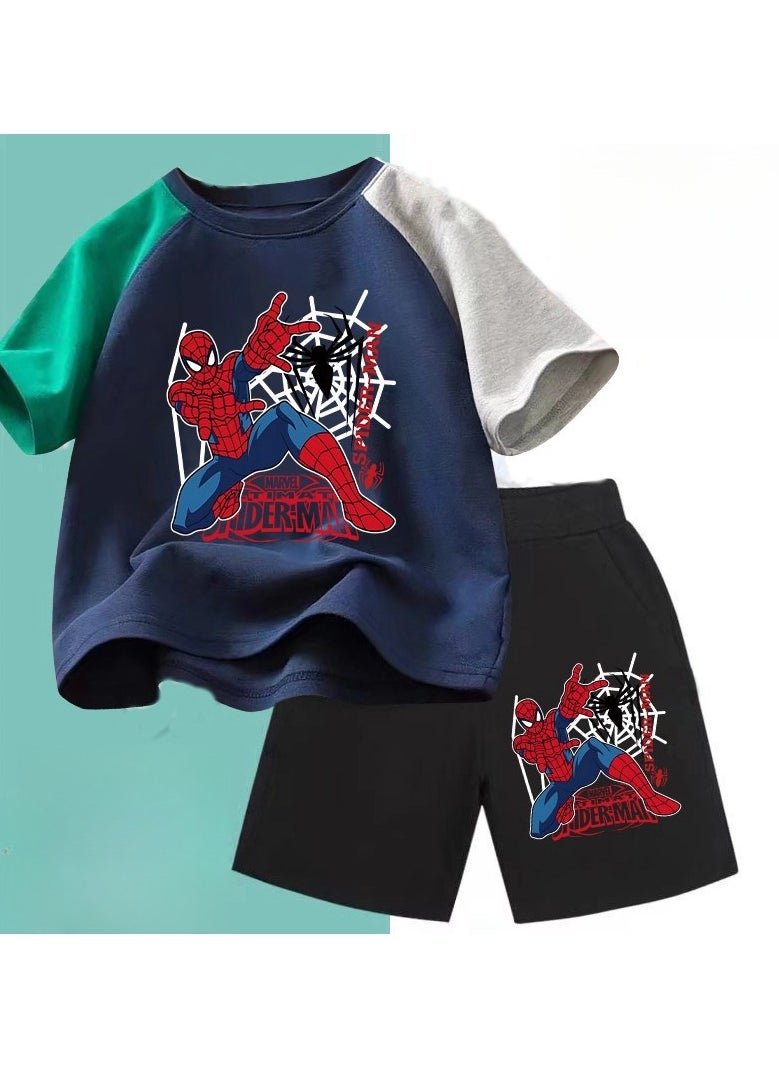 KUYING New Spider Man Children's Printed Set  - Image 1