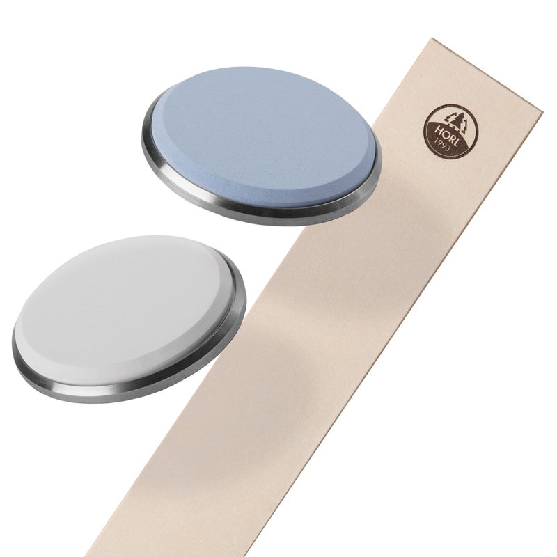 HORL HORL Knife Sharpener Accessories: Corundum whetstones with #3000 and #6000 grit and Leather Strop Knife Sharpering Kit for HORL 2 and HORL 2 Pro  - Image 1