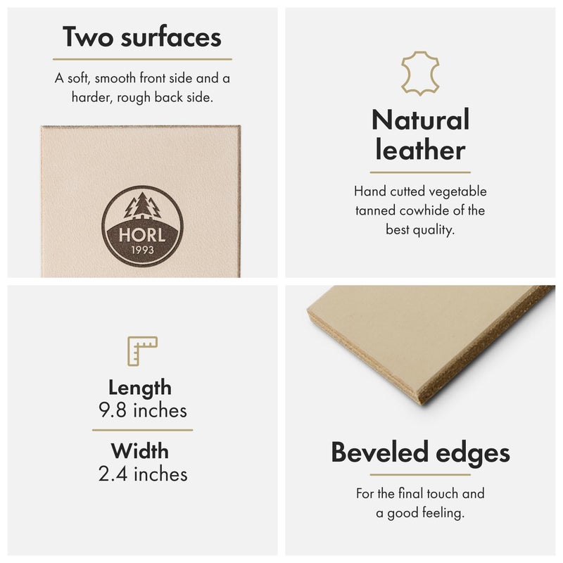 HORL HORL Knife Sharpener Accessories: Corundum whetstones with #3000 and #6000 grit and Leather Strop Knife Sharpering Kit for HORL 2 and HORL 2 Pro  - Image 2