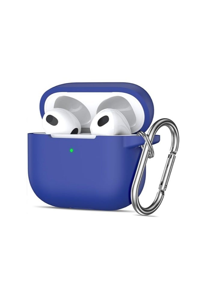 ويكسون غطاء حماية ايربودز  3 واق مضاد للصدمات من السيليكون حافظة apple airpods pro 3  ازرق - Image 1