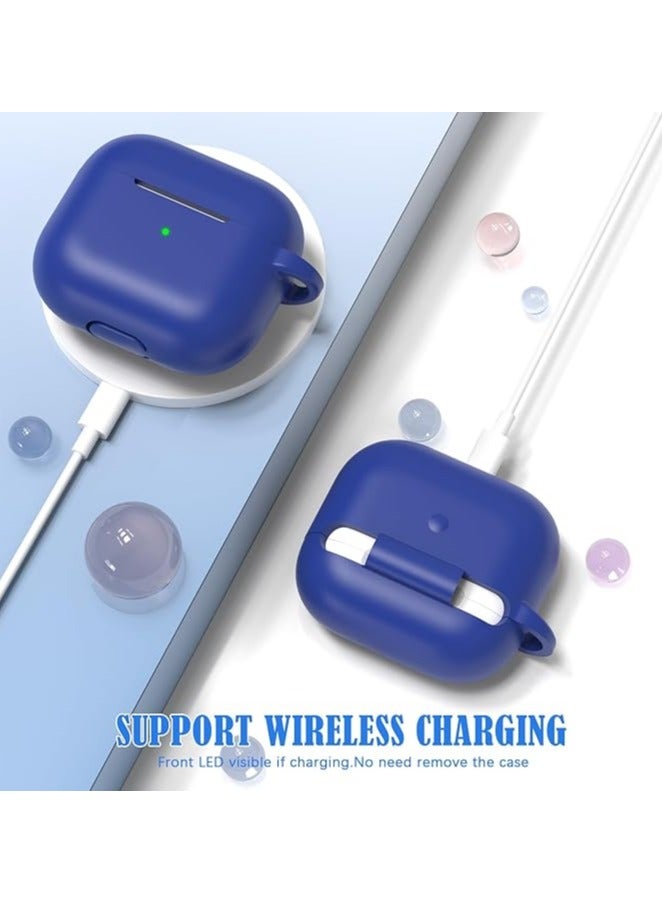 ويكسون غطاء حماية ايربودز  3 واق مضاد للصدمات من السيليكون حافظة apple airpods pro 3  ازرق - Image 2