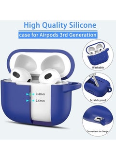 wexon Protective Shockproof Silicone Case Cover for Apple AirPods 3 Blue  - Image 4