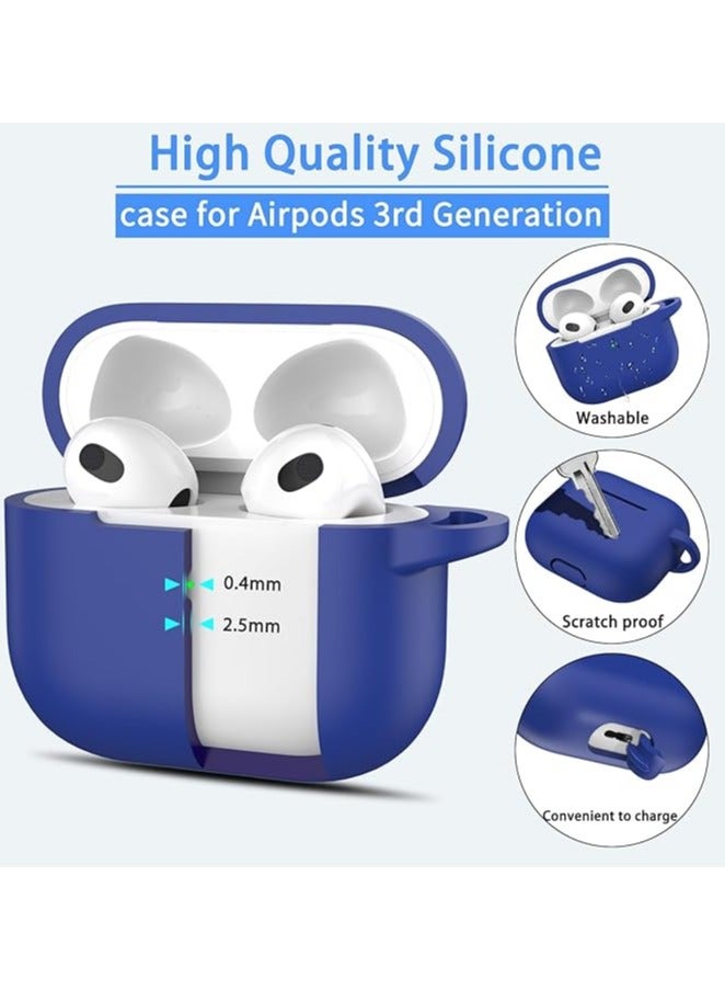 ويكسون غطاء حماية ايربودز  3 واق مضاد للصدمات من السيليكون حافظة apple airpods pro 3  ازرق - Image 4