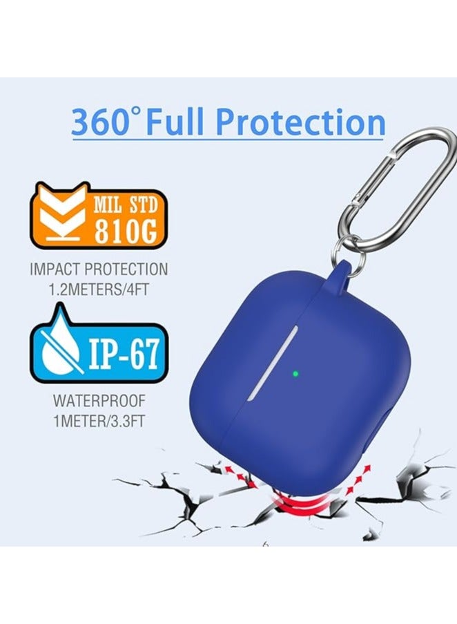 ويكسون غطاء حماية ايربودز  3 واق مضاد للصدمات من السيليكون حافظة apple airpods pro 3  ازرق - Image 5