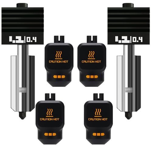 Wefuit 2PK 0.4mm Universal Standard Nozzle for Bambu Lab P2S/X2D/H2D/H2C/H2S/A1 Hotend Hardened Steel,Wear‑Resistant Stable Extrusion, Leak‑Free for Bambu P2S Nozzle for Bmabu lab 3D Printer Accessories - Image 1