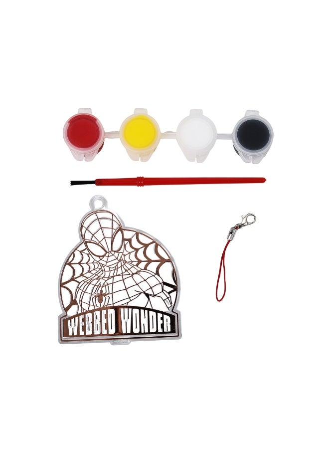 مارفل مجموعة اصنع صائد الشمس الخاص بك للفنون والحرف سبايدر مان من مارفل للأطفال - نشاط سبايدر مان مع طلاء وفرشاة - هدية ممتعة وإبداعية لعمر 3+ سنوات - Image 3