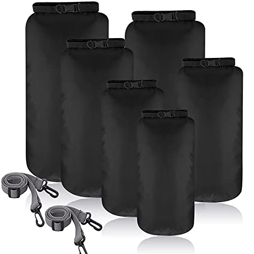Shappy 6 Pcs Waterproof Dry Bag Set Ultralight Stuff Sack 201510853L Backpacking Bag with Long Adjustable Strap Outdoor Keep Gear Dry Sack for Camping Kayaking Boating Hiking TravelArmy Green - Image 1