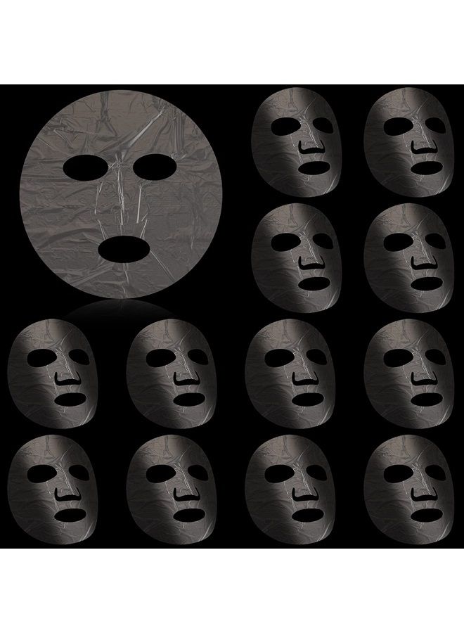 Maitys 200 Sheets Facial Plastic Mask Disposable Facial Sheet Mask Transparent Face Masks Skincare Preservative Facial Paper Sheet DIY Clear Paper Facial Mask Spa Thin Facial Plastic Wrap Moisture Retention - Image 1