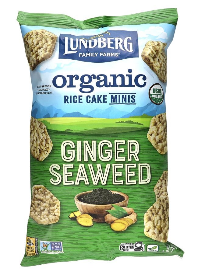 Lundberg - Organic Rice Cake Minis Ginger Seaweed 5 oz (142 g) - Image 1