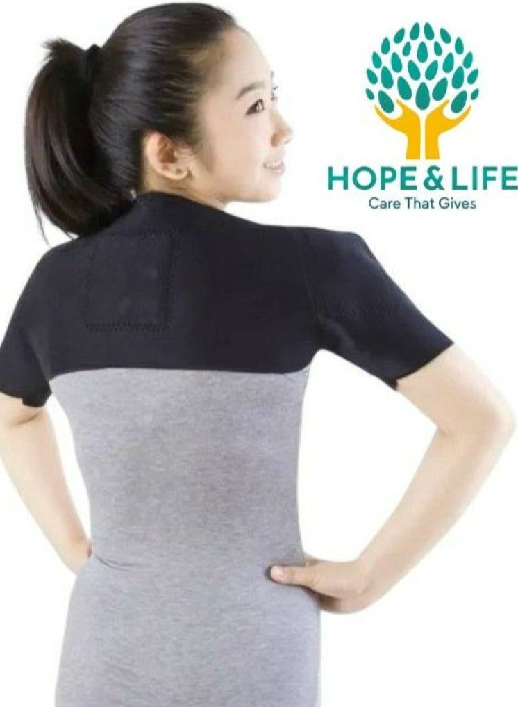 Hope And Life Brace for Relief of Neck Back Frozen Shoulder And Tendonitis 70x20 Cm - For Men And Women - Image 1