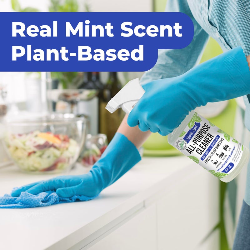 Mighty Mint All-Purpose Cleaner, Non-Toxic Spray for Home, Kitchen, Bathroom, Natural Peppermint Scent, 16oz - Image 3