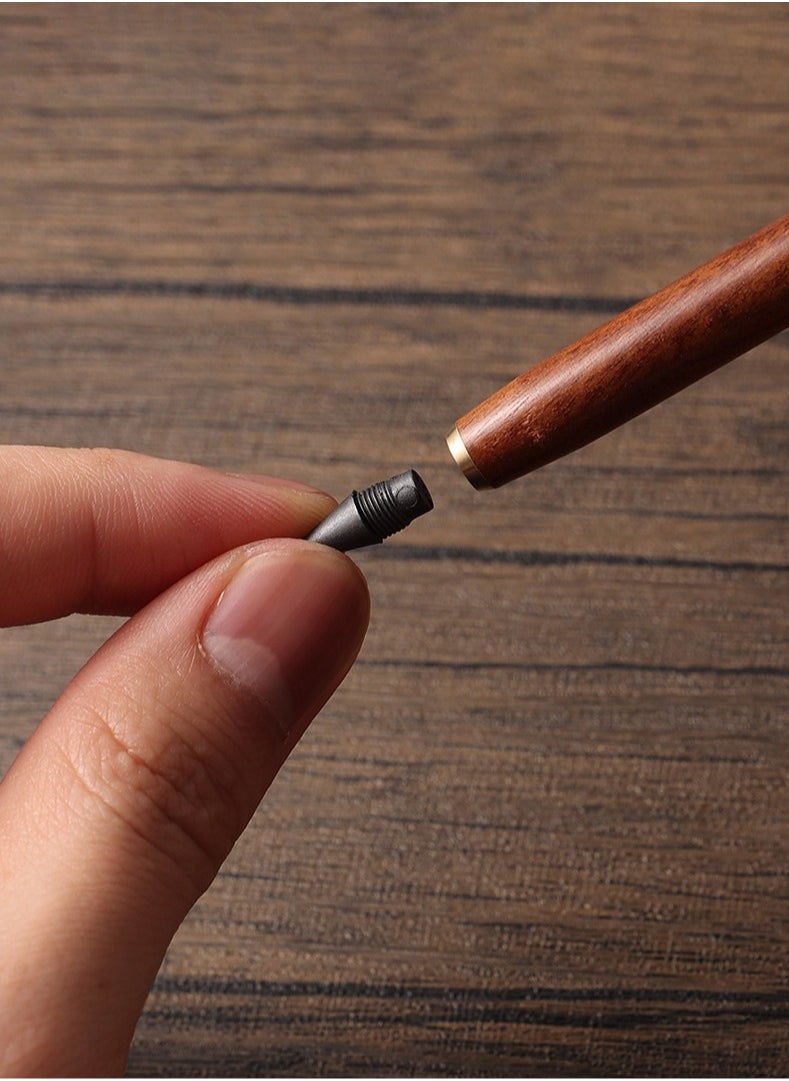 Generic Boys and Girls' Sandalwood Decompression Pencil: Erasable Inkless Everlasting for Drawing Writing  - Image 3