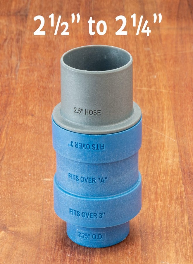 روكلر مجموعة محولات منافذ الغبار القابلة للتكديس من Dust Right (3 قطع) - محول مكنسة كهربائية قابل للتبديل لخرطوم وأدوات جمع الغبار - مجمعات غبار من البولي بروبيلين المقوى بالزجاج لأعمال النجارة - Image 4