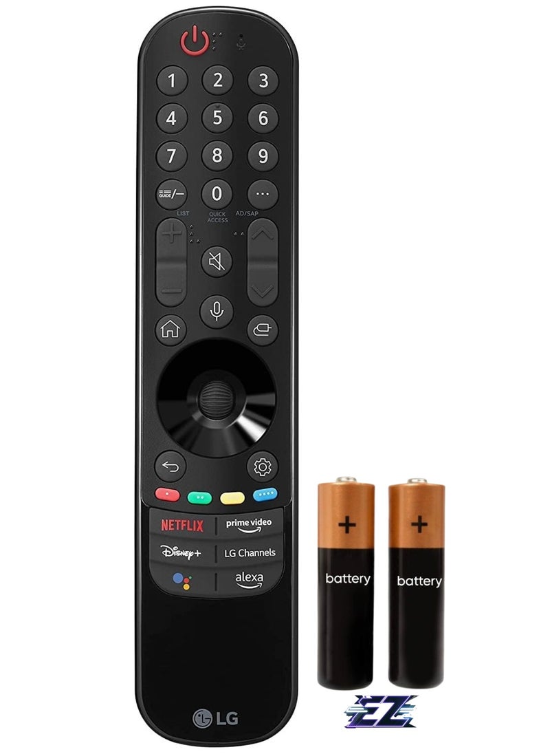 ELTRAZONE - New AN-MR22GA OEM Replacement Magic Bluetooth Remote Control with Mic for LG OLED65C2PUB 65 C2 Series 4K Smart OLED TV (2022) with Netflix Prime Video Disney+ LG Channels Buttons with battery - Image 1