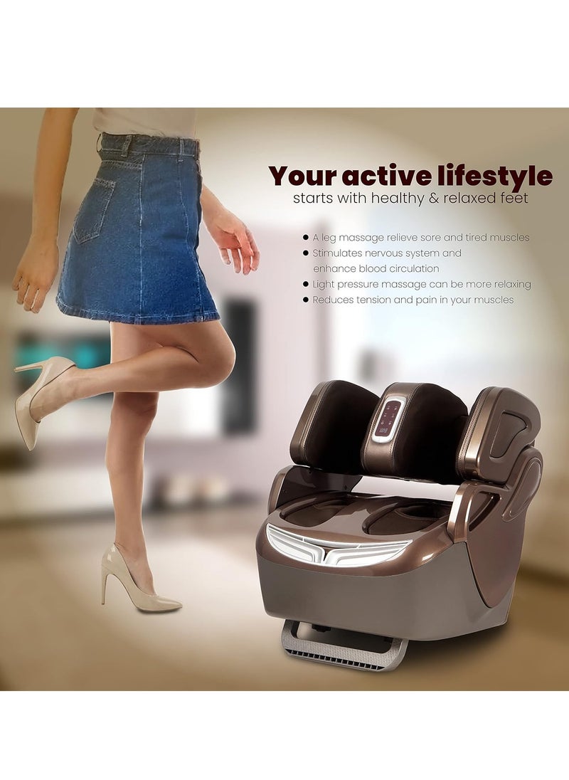 ZEITAKU - ZEITAKU LEFUUL Leg, Foot, Knee and Calf Massager for Joints and Muscle Pain Relief with Airbags, Kneading, Rollers Vibration, Shiatsu Therapy and 17 different Massage Combinations - Image 1