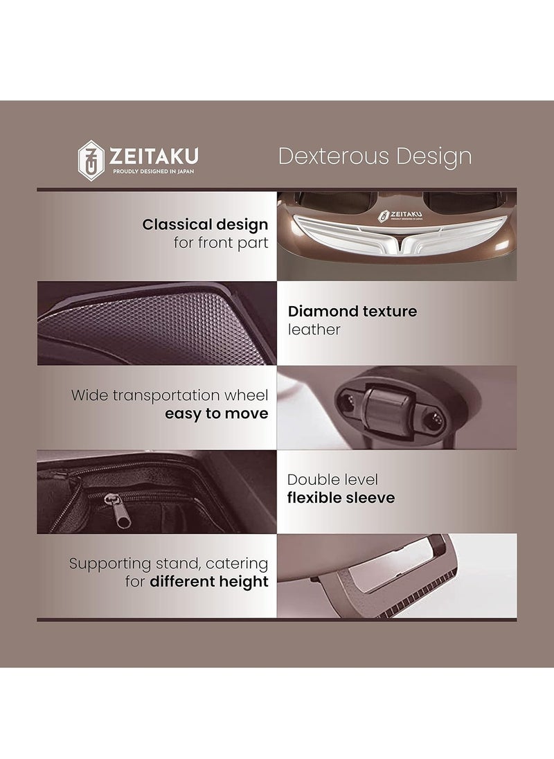 ZEITAKU - ZEITAKU LEFUUL Leg, Foot, Knee and Calf Massager for Joints and Muscle Pain Relief with Airbags, Kneading, Rollers Vibration, Shiatsu Therapy and 17 different Massage Combinations - Image 1