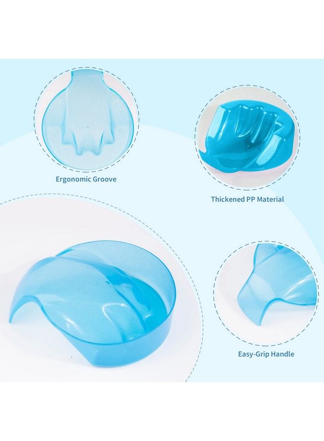 TXIN 4 Pcs Hand Cuticle Nail Soaking Bowl Dead Skin Cleaning Softening Nursing Bowl Soften Dead Skin Soaking Manicure Bowl Manicure Soaking Tool Acrylicgel Finger Nail Art Tips Soak Bowl Tray - Image 4