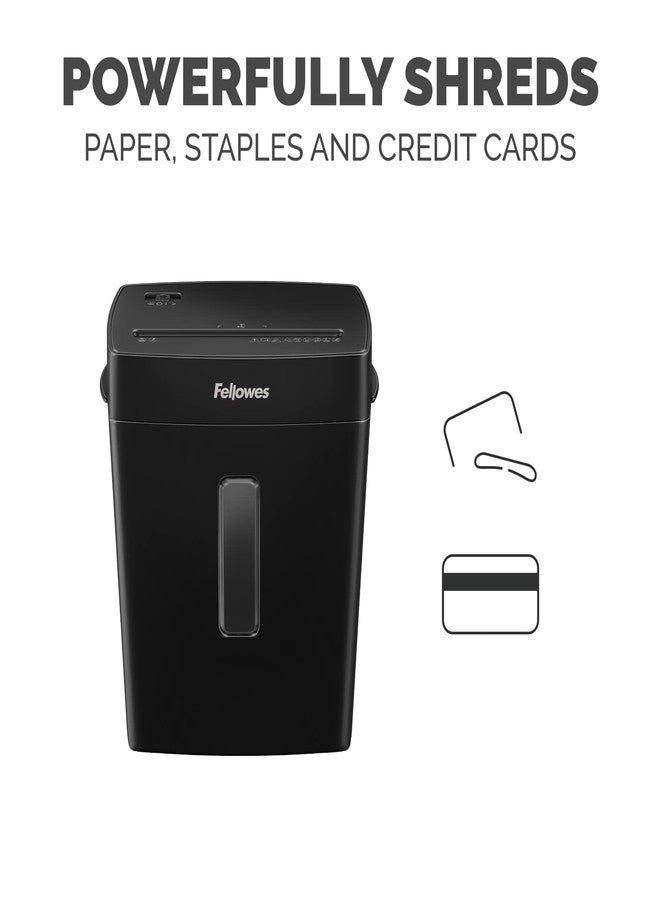 Fellowes P-40C 8 Sheet Cross-Cut Deskside Paper Shredder for Home Office - Image 4